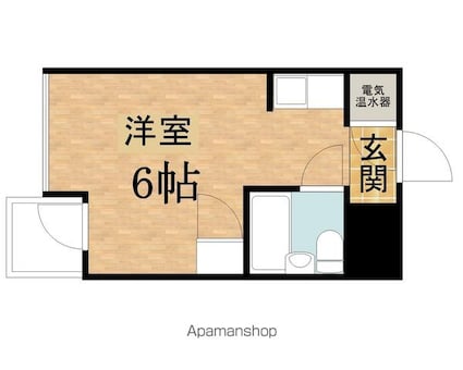メゾン南平Ａ[1R/16.15m2]の間取図