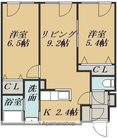 平岸RIVERSIDEの間取り写真