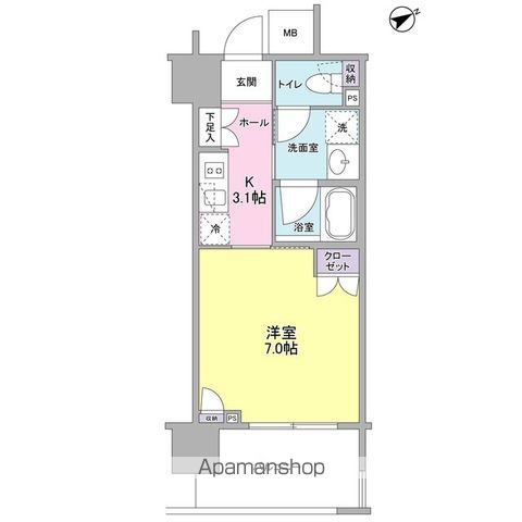 フレアージュ恵比寿の間取り