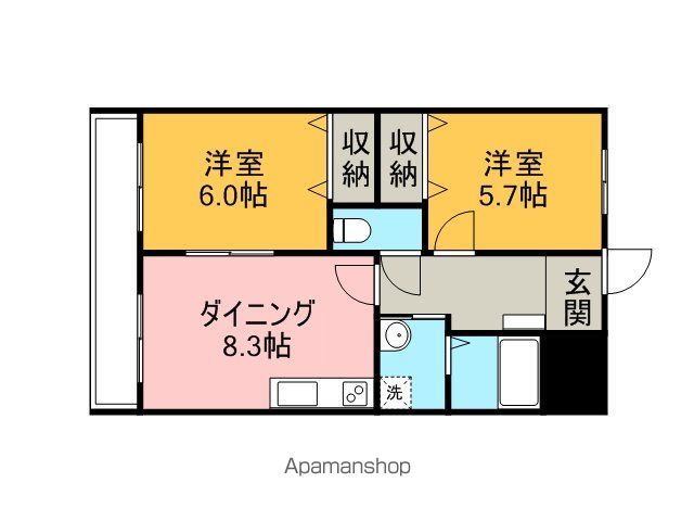 ディアコート8番館の間取り写真