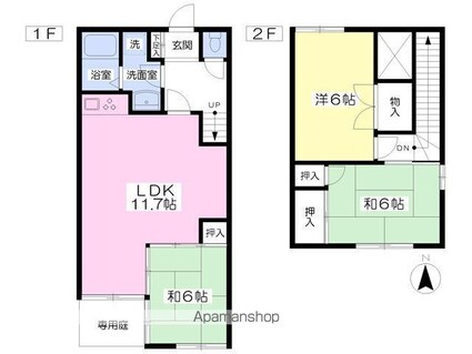 ハイツＴＫＯ[3LDK/67.33m2]の間取図