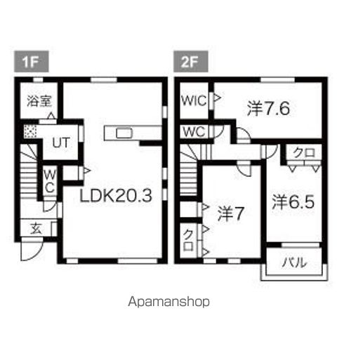 【グランデＫ　ＩＩ　１０２の間取り】