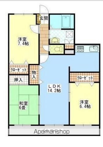 フォブール村上IIの間取り写真