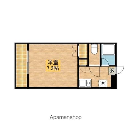 スチューデントマンション[1R/24m2]の間取図