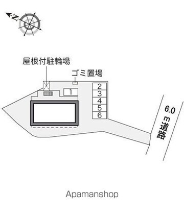 レオパレスなのはな[1K/22.35m2]の配置図
