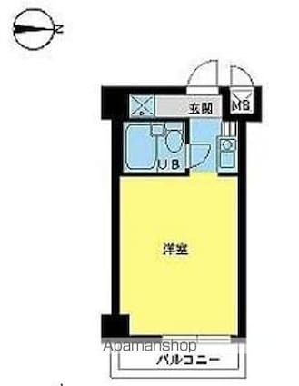 スカイコートエクセレント荻窪[1R/18.56m2]の間取図