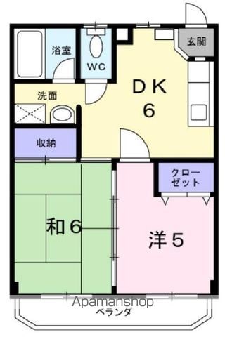 パルク大成IIの間取り写真