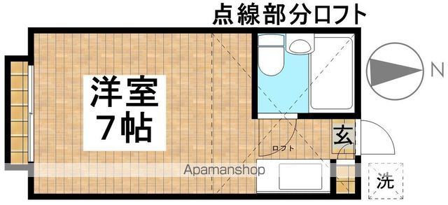 国分寺市日吉町のアパートの間取り