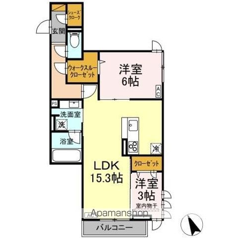 D-Invest陣場 Aの間取り写真