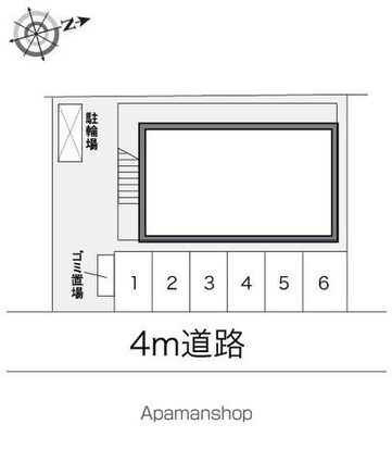 レオパレス優優[1K/19.87m2]の配置図