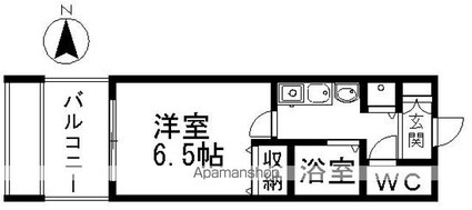 プレサンス栄メディパーク[1K/21.72m2]の間取図