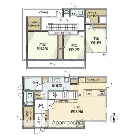 牧の原戸建 1111 ｜ 千葉県印西市牧の原３丁目4-204（賃貸一戸建3LDK・1階・116.44㎡） その2