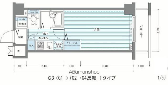 レジディア多摩川の間取り写真