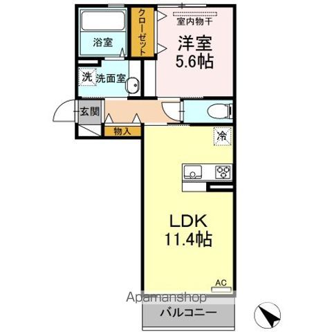 エスポワールヴィラ Aの間取り写真