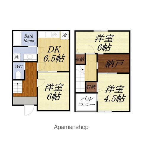 袋井市 2階建 築27年の間取り写真