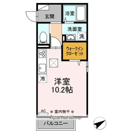 プレミストＶＩ[1R/30.33m2]の間取図