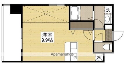 ＧＲＡＮＸＩＡ井口[1R/28.7m2]の間取図
