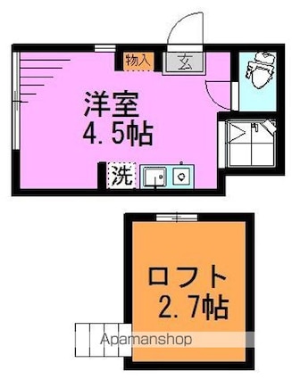 東京都杉並区梅里１丁目[1R/10.83m2]の間取図