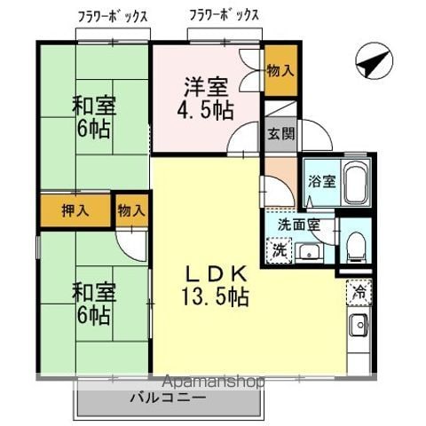 セジュールプロプル C棟の間取り写真