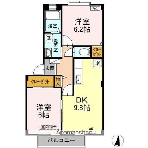 フォブール十三軒屋の間取り写真