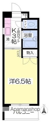 モンシャトー[1K/32.39m2]の間取図