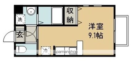 グランド・メゾン大梶[1K/24.84m2]の間取図