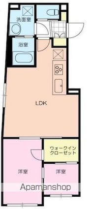 東京都杉並区高井戸東３丁目[1LDK/40.9m2]の間取図