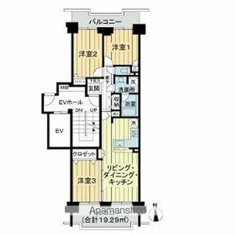 サン・ステージ緑園都市東の街7番館の間取り写真