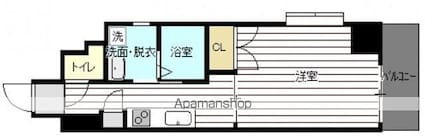 ソレアード出汐[1K/30.56m2]の間取図