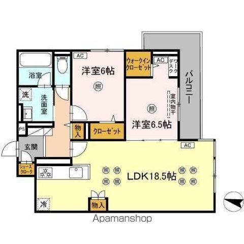 DーROOM飯倉3丁目の間取り写真