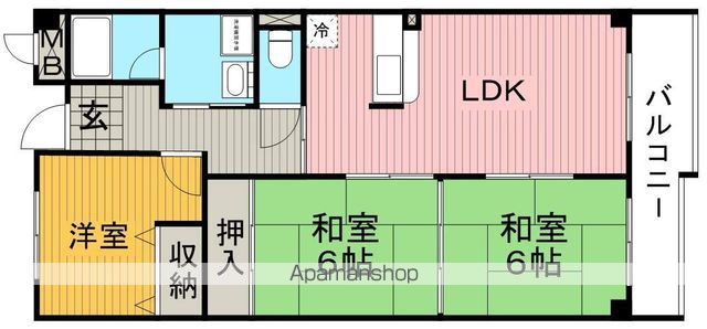 プリムベール向丘の間取り写真