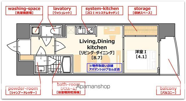 SERENITE本町エコートの間取り写真
