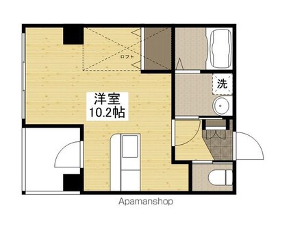 アポイントビル富士見[1R/26m2]の間取図