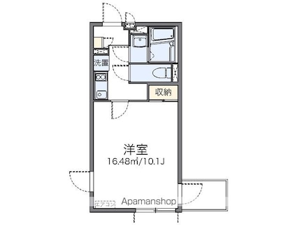 レオネクストＫＵＲＩＹＡＭＡ[1K/28.02m2]の間取図