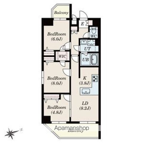 SーRESIDENCE神沢AFFORDの間取り写真