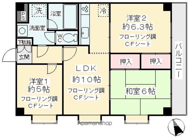 【ベレーサ東府中の間取り】