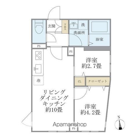 ウェルスクエア中延IIの間取り写真