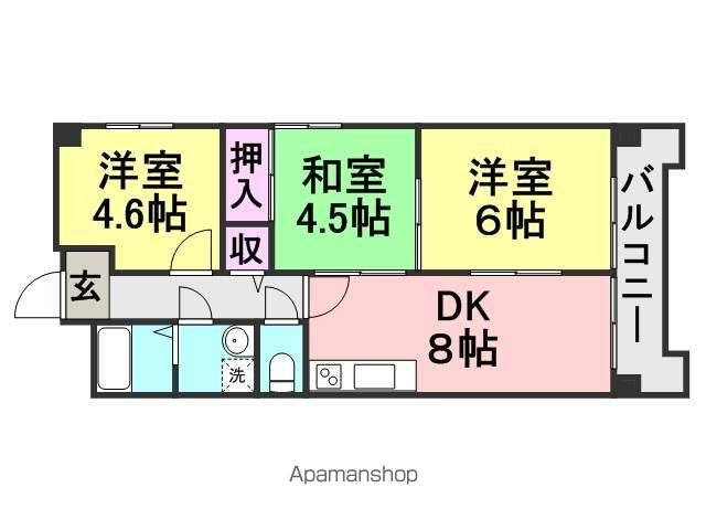 エイチツーオー杭瀬の間取り写真