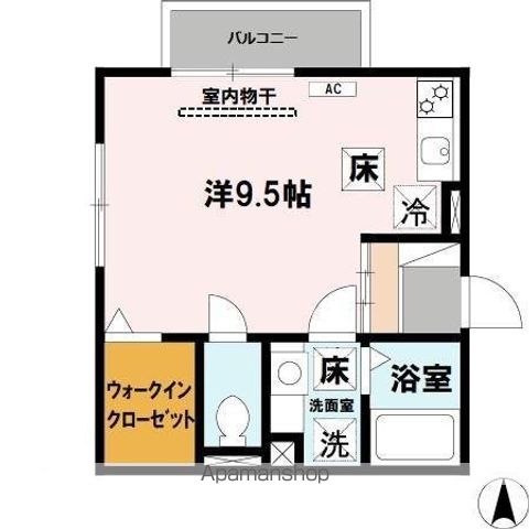 【和歌山市杭ノ瀬のアパートの間取り】