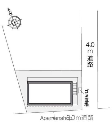 レオパレスエル[1K/19.87m2]の配置図