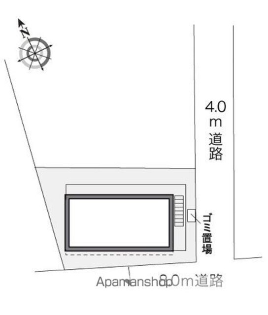 レオパレスエル[1K/19.87m2]の配置図
