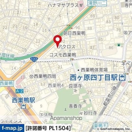 マンションアクロス西巣鴨[1K/21.23m2]の周辺