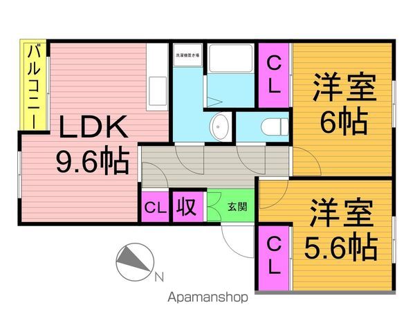 サンミラドールＣの間取り