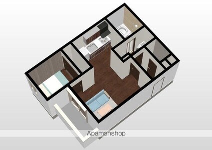 Ｇｒａｎｄｔｉｃ　Ａｔｏｍｕ（グランティック　アトム）[1LDK/31.32m2]のリビング・居間