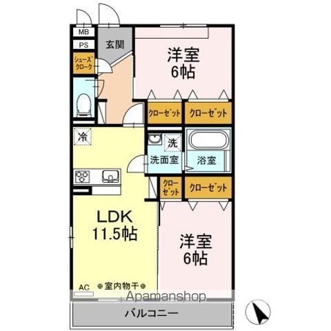 グレイスコート湘南の間取り写真