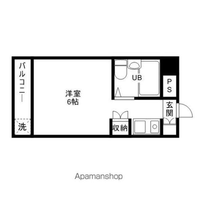 メゾン久我山[1R/16.1m2]の間取図