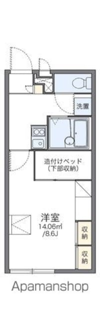 レオパレスＡ　Ｉ[1K/23.18m2]の間取図
