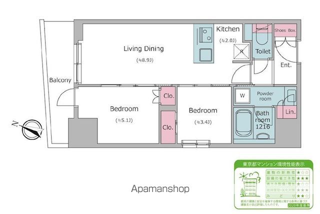 クロスレジデンス日本橋本町の間取り写真
