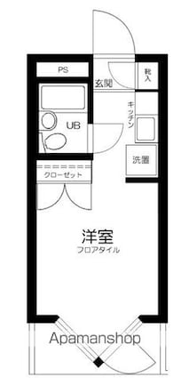 乙甲ユースフル幡ヶ谷[1R/15.73m2]の間取図