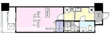 エルムＧ[1K/30.63m2]の間取図